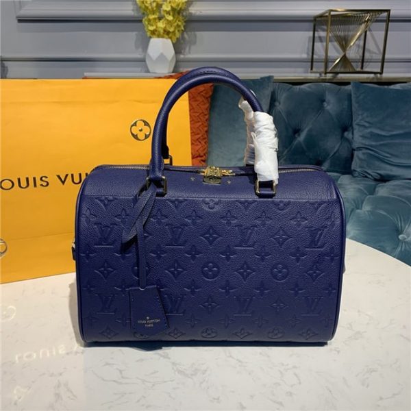 Replica Louis Vuitton Speedy Bandouliere 30 Empreinte Blue