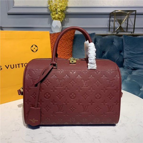 Replica Louis Vuitton Speedy Bandouliere 30 Empreinte Burgundy