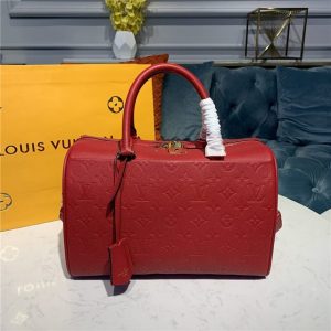 Replica Louis Vuitton Speedy Bandouliere 30 Empreinte Red