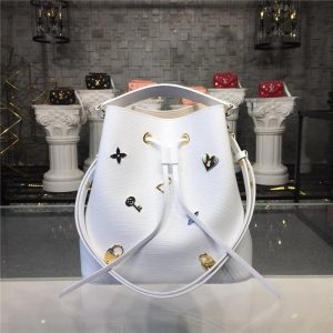 Louis Vuitton NeoNoe Epi leather Love Lock Blanc