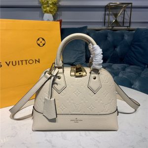 Louis Vuitton Neo Alma BB Monogram Replica Empreinte Leather Creme