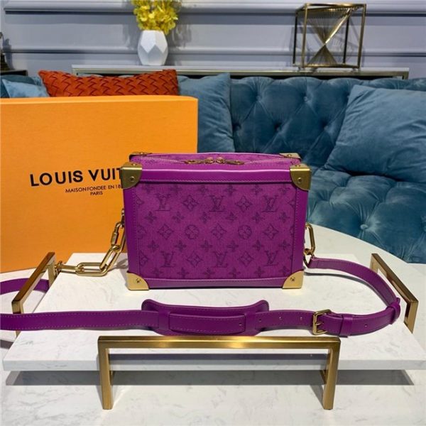 Louis Vuitton Soft Trunk Monogram Denim Purple