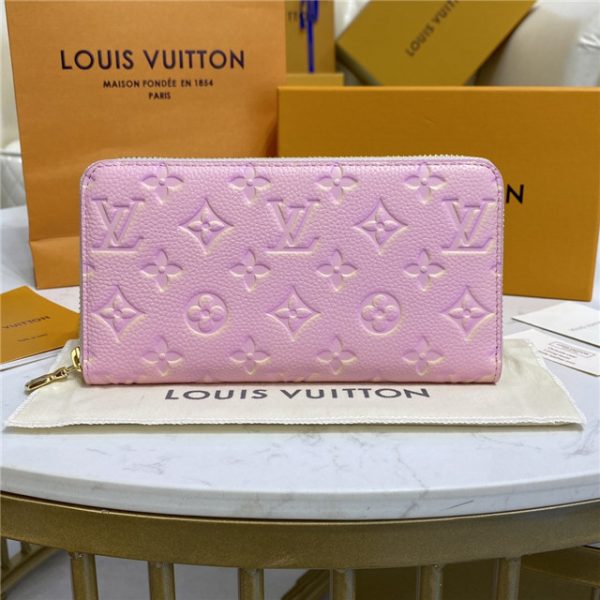 Louis Vuitton Zippy Replica Wallet Pink