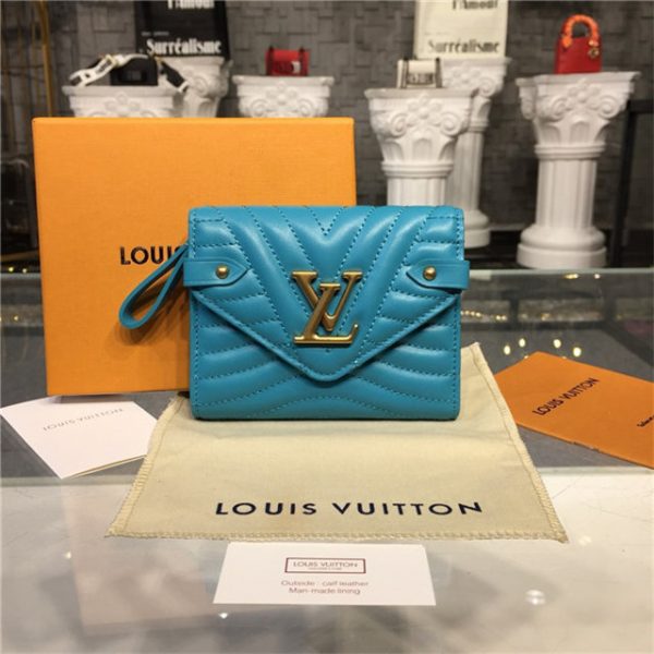 Louis Vuitton New Wave Compact Replica Wallet Blue