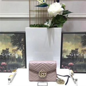 Gucci GG Marmont Matelasse Replica Mini Bag Nude