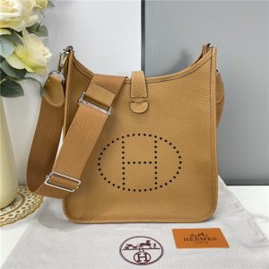 Hermes Evelyne PM Shoulder Replica Bag Tan