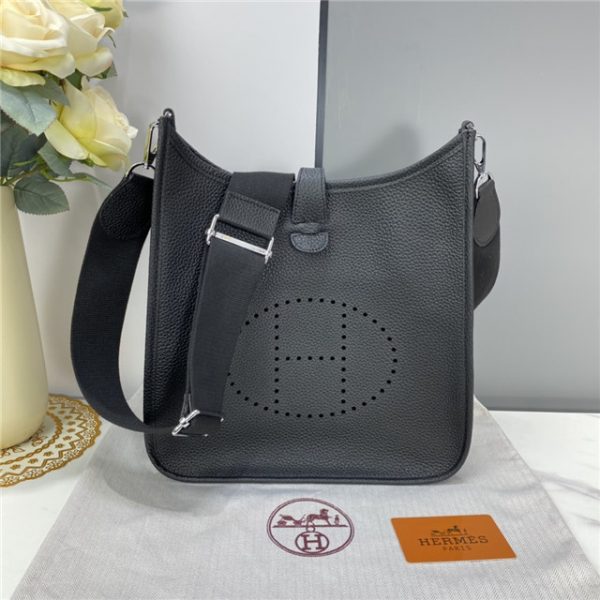 Hermes Evelyne PM Shoulder Replica Bag Black