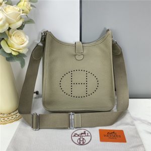 Hermes Evelyne PM Shoulder Replica Bag Gray