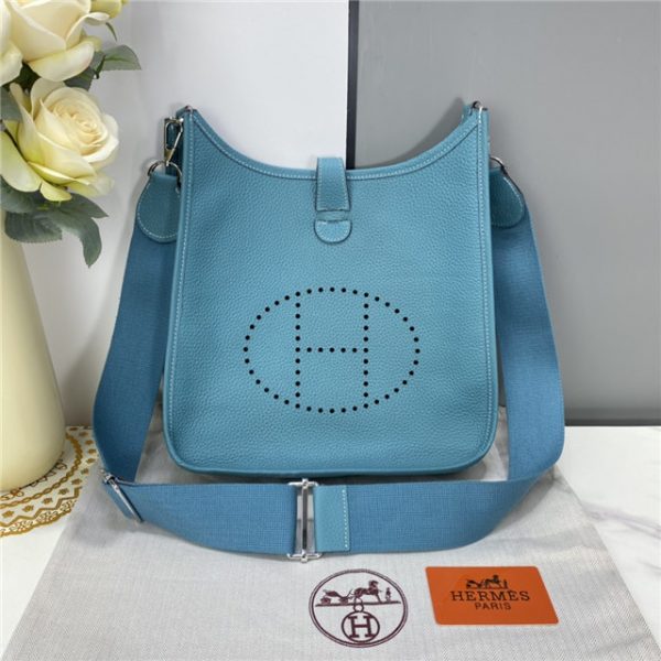 Hermes Evelyne PM Shoulder Replica Bag Blue