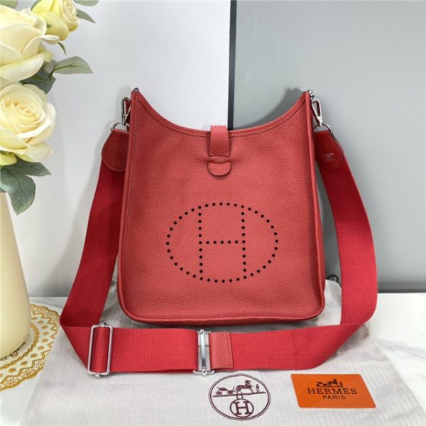 Hermes Evelyne PM Shoulder Replica Bag Red