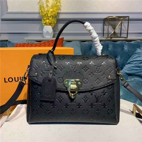 Louis Vuitton Georges MM Monogram Empreinte Leather Noir