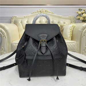 Louis Vuitton Montsouris Backpack Replica Monogram Empreinte Black