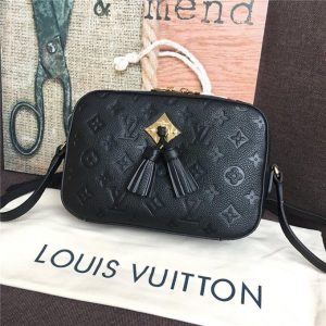 Louis Vuitton Saintonge Monogram Empreinte Leather Noir