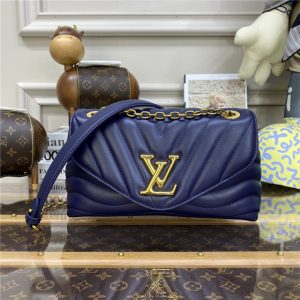 Louis Vuitton New Wave Chain Replica Bag H24 Night Blue