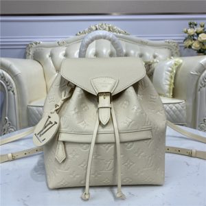 Louis Vuitton Montsouris Replica Backpack Monogram Empreinte New Creme