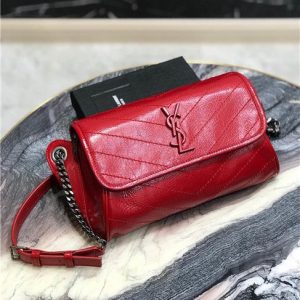 YSL Niki Body Bag Red