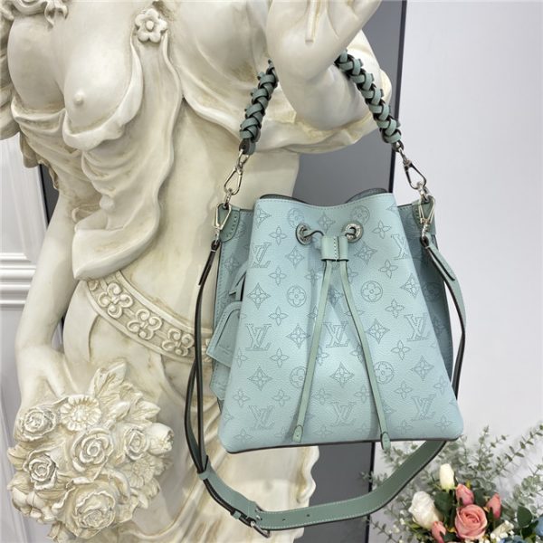 Louis Vuitton Muria Bucket Bag Blue