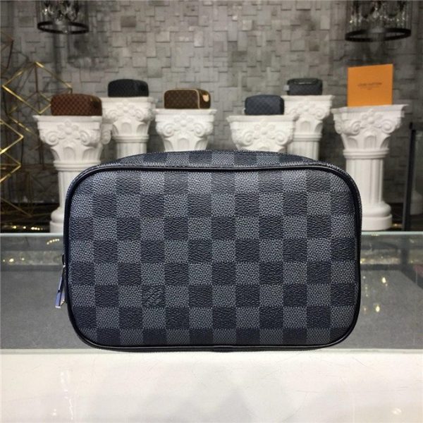 Louis Vuitton Toilet Pouch PM Damier Graphite Canvas