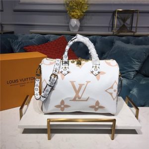 Louis Vuitton Speedy Bandouliere 30 Creme Beige