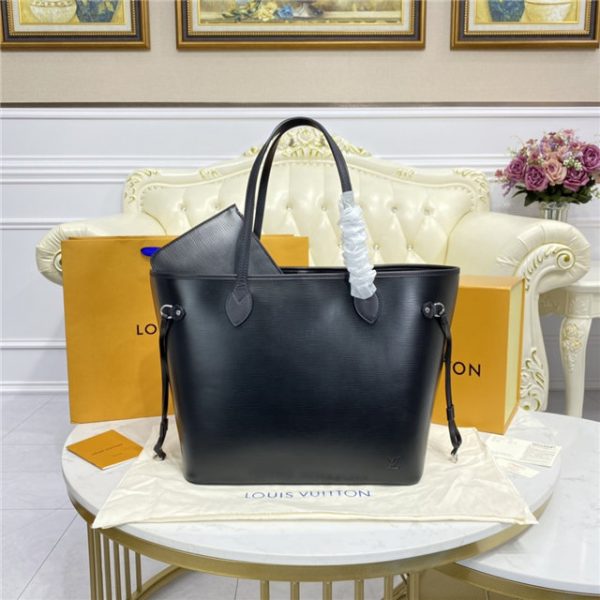 Louis Vuitton Neverfull MM Epi Replica Leather Bags Noir