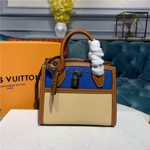 Louis Vuitton City Steamer Mini Taurillon leather Blue