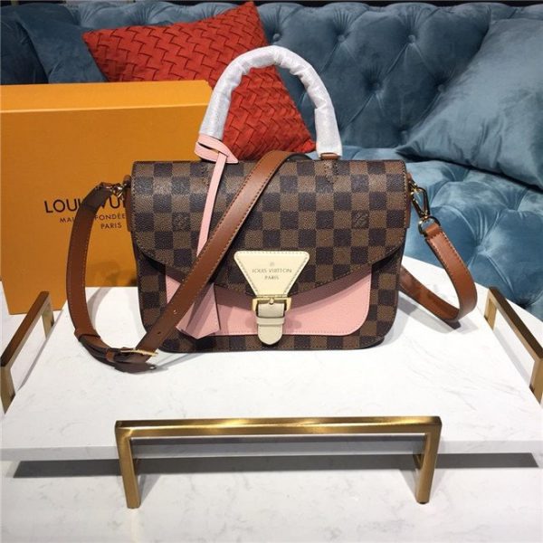 Louis Vuitton Beaumarchais Damier Ebene Venus Pink