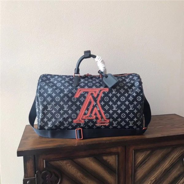 Louis Vuitton Keepall Bandouliere 50 Monogram Upside Down Canvas