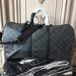 Louis Vuitton Keepall Bandouliere 50 Monogram Eclipse Replica Canvas