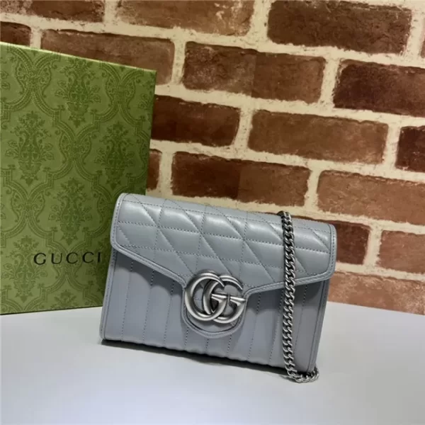 Gucci GG Marmont matelasse Mini Bag Grey