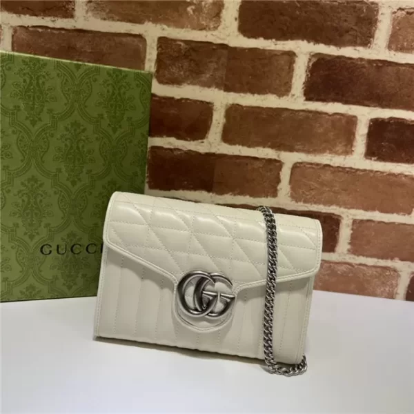 Gucci GG Marmont matelasse Mini Bag White