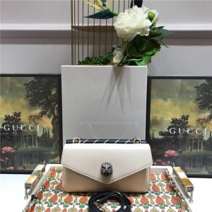 Gucci Medium Double Shoulder Bag White/Black