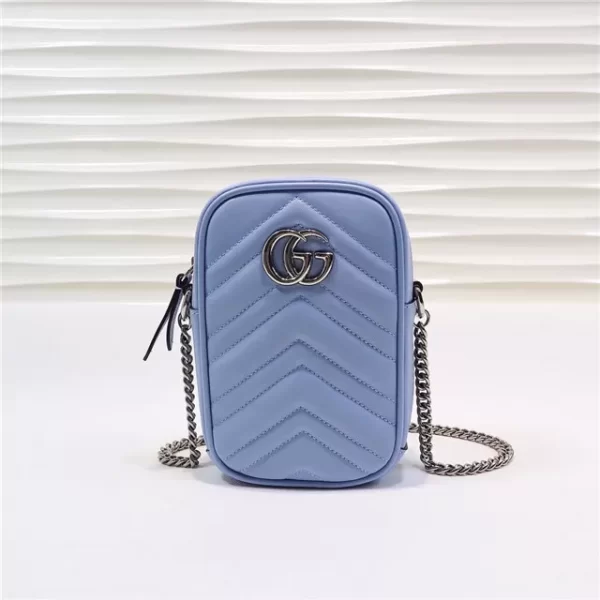 Gucci GG Replica Marmont Mini Bag Blue
