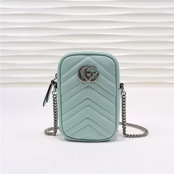 Gucci GG Replica Marmont Mini Bag Green