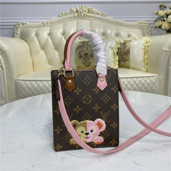 Louis Vuitton Petit SAC Plat Monogram Canvas Bear