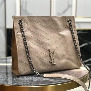 YSL Niki Medium Shopping Bag Beige