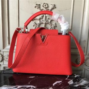 Louis Vuitton Capucines BB Red/Silver