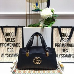 Gucci Arli large top handle bag Black