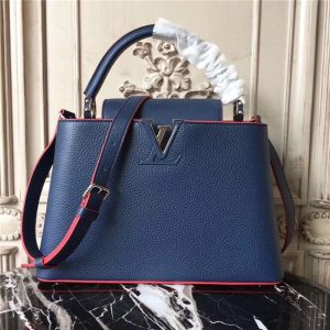 Louis Vuitton Capucines PM Blue/Red/Silver