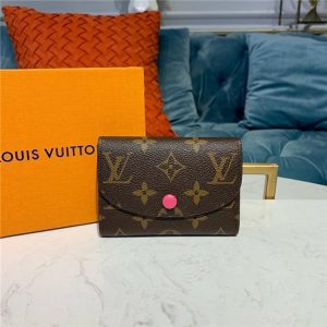 Louis Vuitton Rosalie Coin Purse Monogram Pink