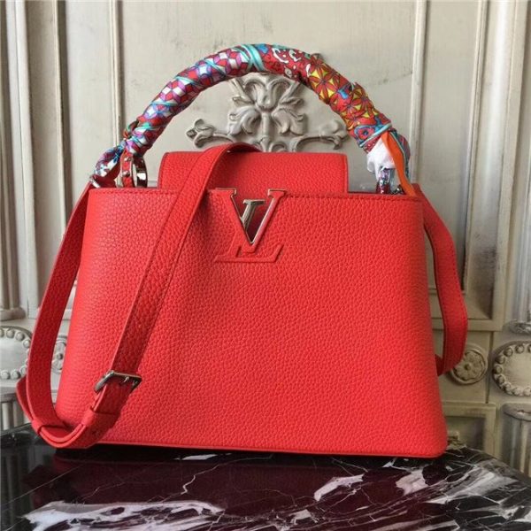 Louis Vuitton Capucines PM Red/Silver