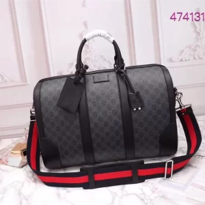 Gucci GG Supreme Medium Black Carry-on Duffle