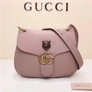 Gucci GG Marmont Animalier Replica Shoulder Bag Nude