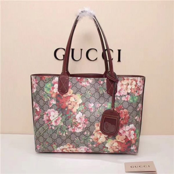 Gucci Reversible GG Blooms Fake Leather Tote