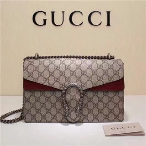 Gucci Dionysus GG Supreme Fake Canvas Brown/Wine