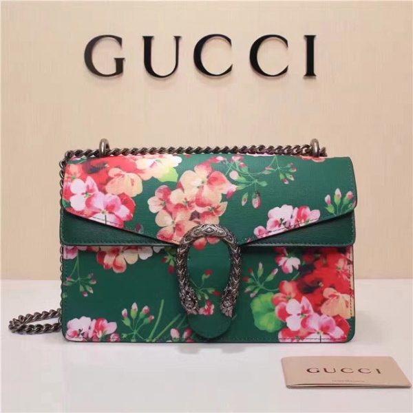 Gucci Dionysus Blooms Print Shoulder Bag Green