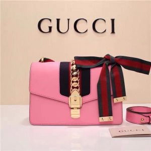 Gucci Sylvie Shoulder Bag Pink
