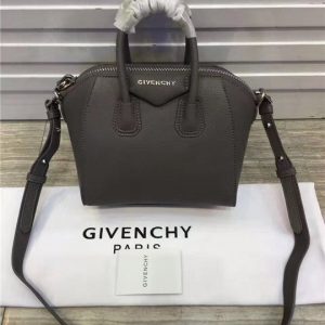 Givenchy Mini Antigona Shoulder Bag Dark Grey
