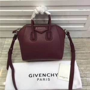 Givenchy Mini Antigona Shoulder Bag Wine