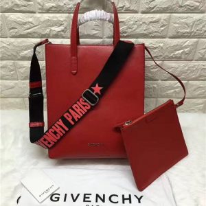 Givenchy Stargate Leather Replica Tote Red