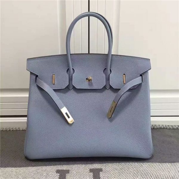 Hermes Birkin 35cm Blue Lin Gold H/W